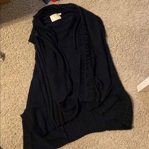 Black sleeveless sweater